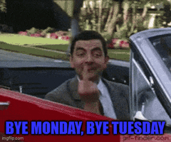 Bye Monday And Tuesday GIF