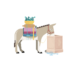 Sommer Donkey Sticker by Lebensbaum