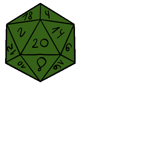 Rolling Dungeons And Dragons Sticker