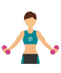 workout flexing Sticker