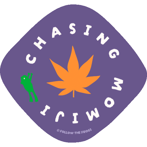 Chasing Autumn Leaves Sticker by Follow The Frogs