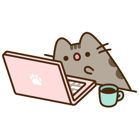 Art Working Sticker by Pusheen for iOS & Android | GIPHY