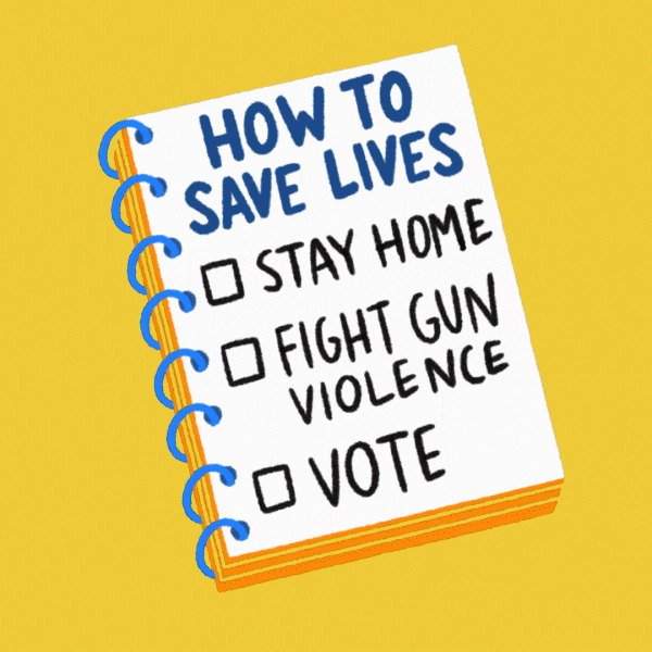 Vote Stay Home GIF by MarchForOurLives