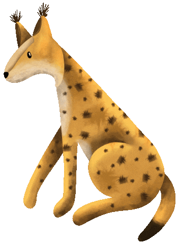 Lynx Sticker by by Terez K.