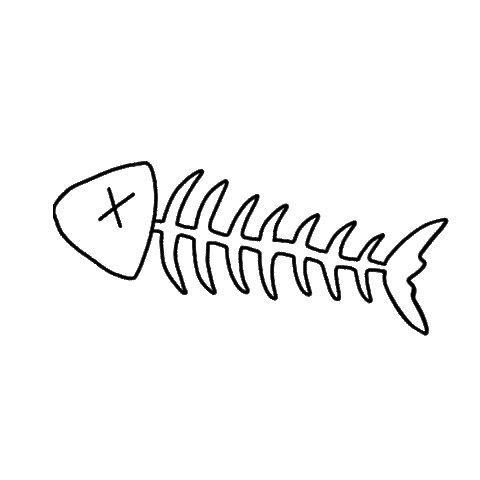 Fish Bones Sticker