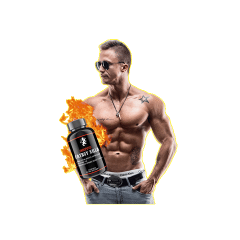 Fire Man Sticker by Undisputed Laboratories