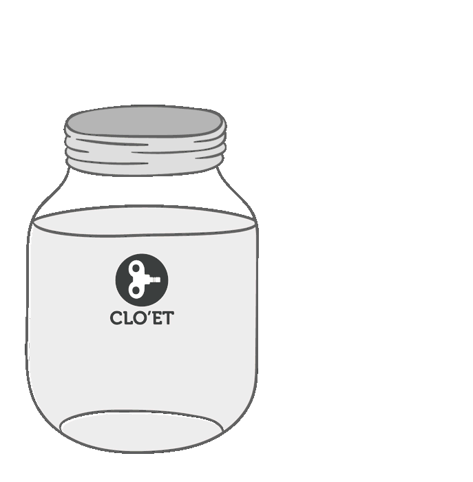 Clo'et design Sticker