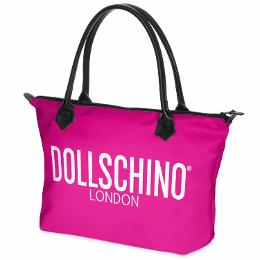 Dollschino pink barbie doll handbag GIF