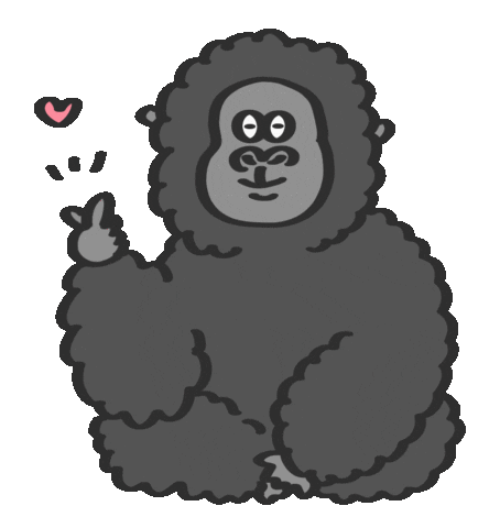 Gorilla Love Sticker