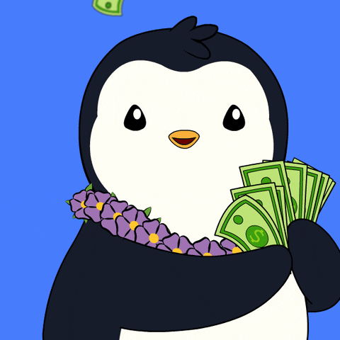 Money Im Rich GIF by Pudgy Penguins