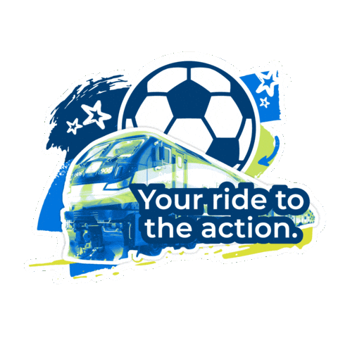 Los Angeles Soccer Sticker by Metrolink