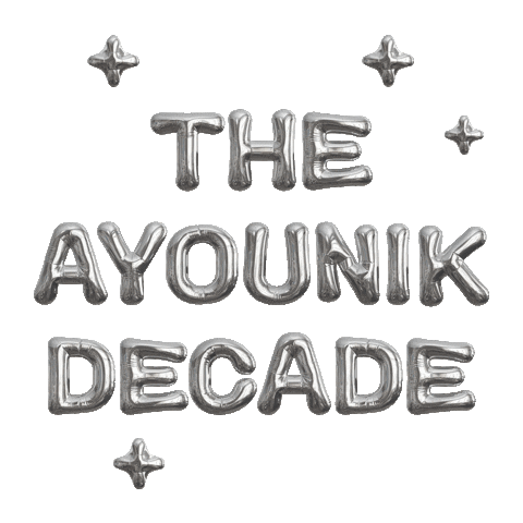 Theayounikdecade Sticker by Ayounik by Damia Frangie