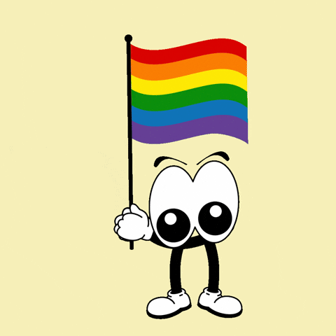 Waving Gay Pride GIF