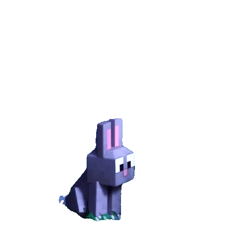 Video Game Bunny Sticker by Minecraft