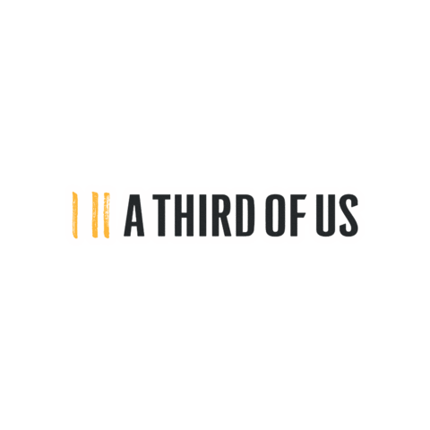 A Third of Us Sticker