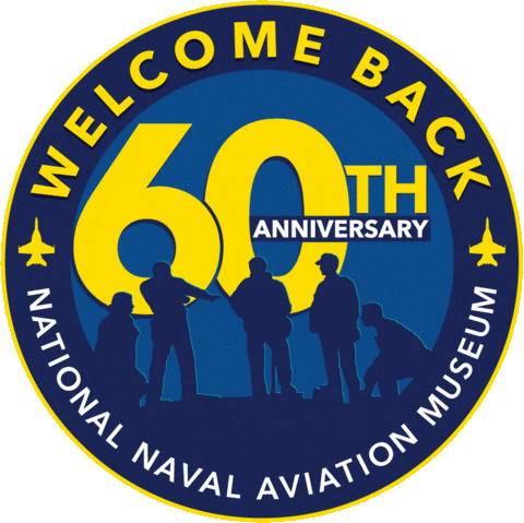 Celebrate 60 Years Sticker by Naval Aviation Museum