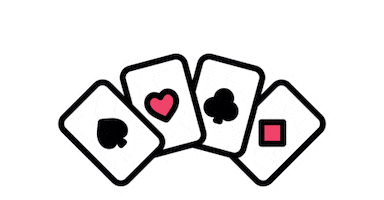 Playing Cards Hearts Sticker