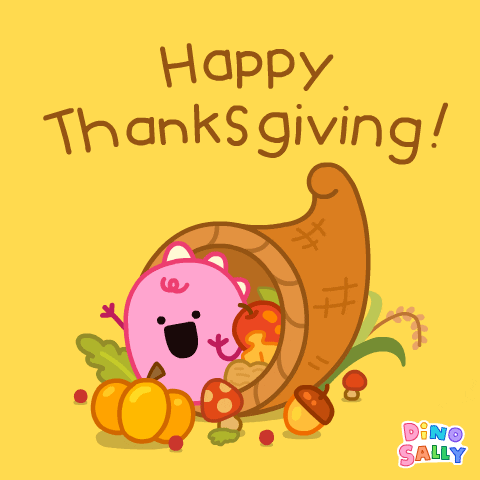 Happy Thanksgiving Day GIF by DINOSALLY - Find & Share on GIPHY
