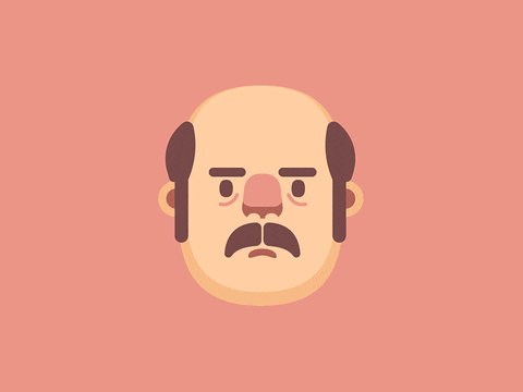 Animation: loop, cartoon, nose, vector, character design, nose picking