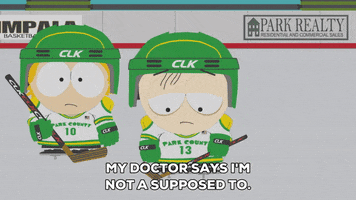 sad hockey players GIF by South Park 