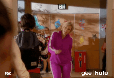 sue sylvester happy dance GIF by HULU