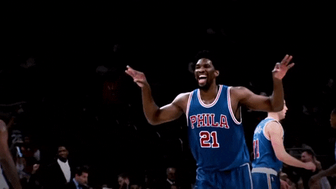 Feeling It Joel Embiid GIF by Philadelphia 76ers - Find & Share on GIPHY