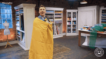Joe Lycett Jump GIF by The Great British Sewing Bee