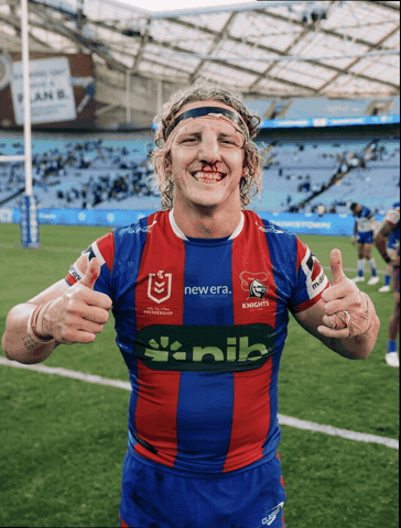 Nrl Happy Celebration GIF by Newcastle Knights