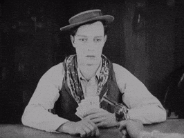 Buster Keaton Smile GIF