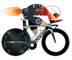 Time Trial Girl Sticker by Little James