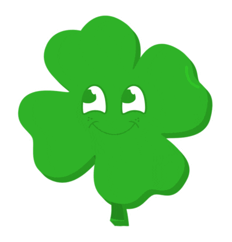 St Patricks Day Flower Sticker