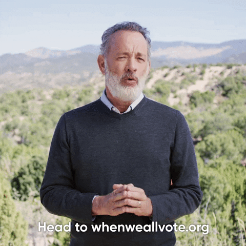 Tom Hanks Election GIF by When We All Vote