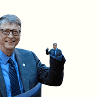 Bill Gates Smile GIF by Feliks Tomasz Konczakowski