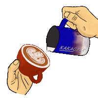 Kakagear surf latte latte art kakagear Sticker