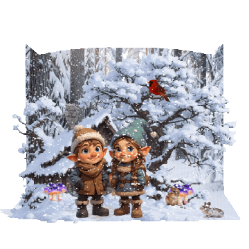 Winter Falling Snow Sticker