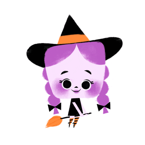 Halloween Flying Sticker by pearl_planet_shop