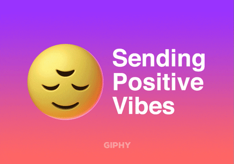 Good vibes reaction gif by giphy cares - find & share on giphy