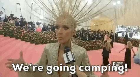 Camping Celine Dion GIF