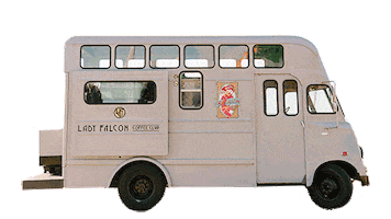 Lady Falcon Coffee Club Sticker