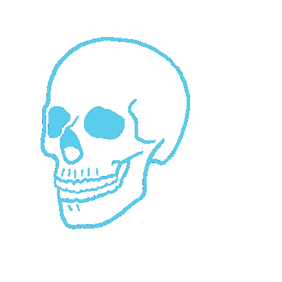 Skull Social Anxiety Sticker