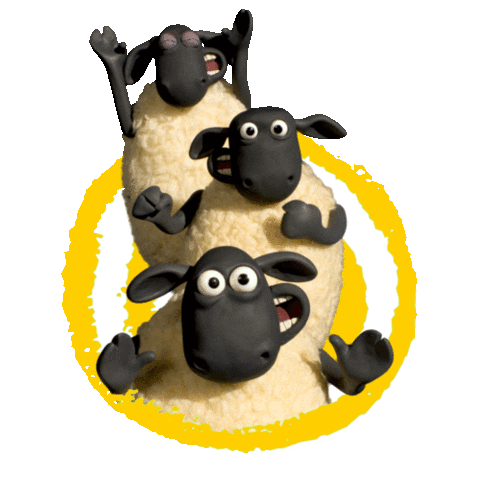 Celebrate Shaun The Sheep Sticker by Aardman Animations