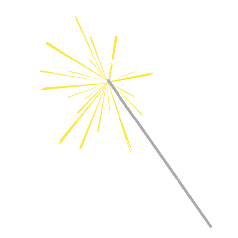 Sparkle Fireworks Sticker