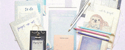 Sloth Stationery GIF
