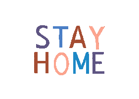Stay Home Sticker by Light and Paper