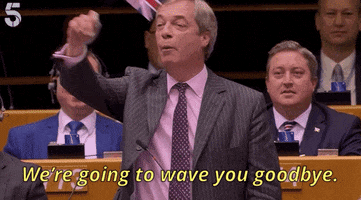 Nigel Farage Goodbye GIF