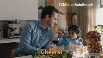 Dinner Party Cheers GIF by Children Ruin Everything