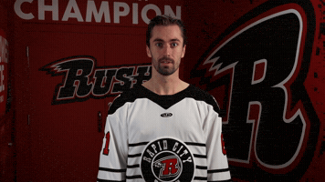 Shocked Alex Campbell GIF by Rapid City Rush