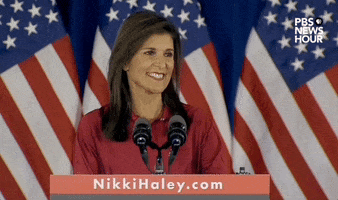 Nikki Haley Smile GIF by PBS NewsHour