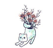 Cat Japan Sticker by Surmont Lii