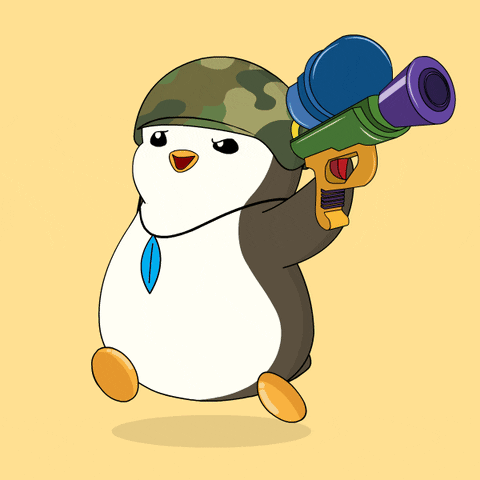 Go War GIF by Pudgy Penguins